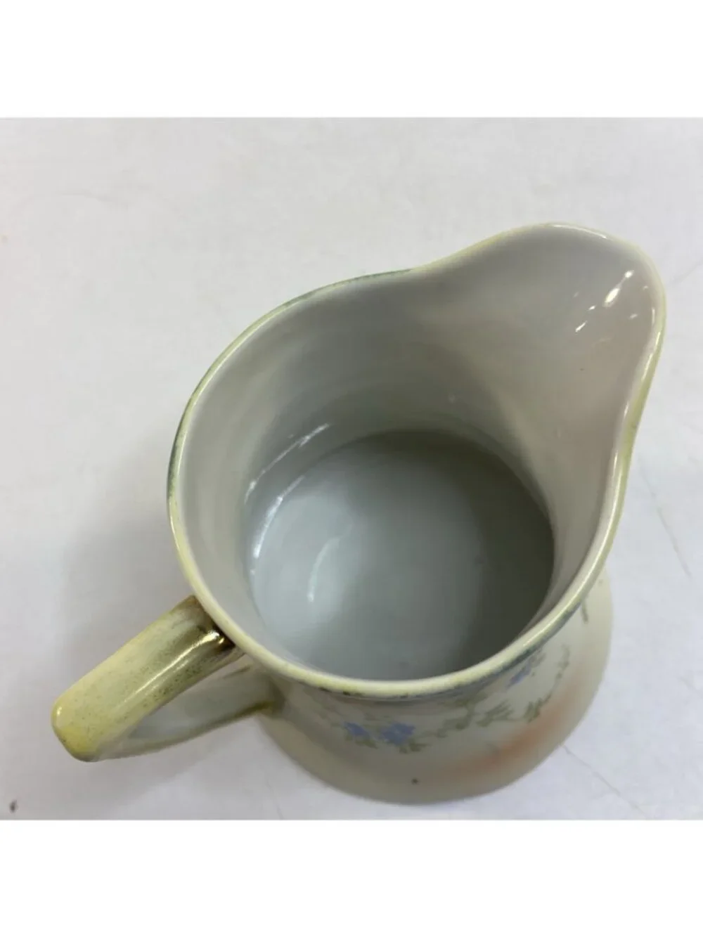 Antique  Nippon Hand Painted Porcelain  Floral Creamer Gold Trim  TE-OK Japan